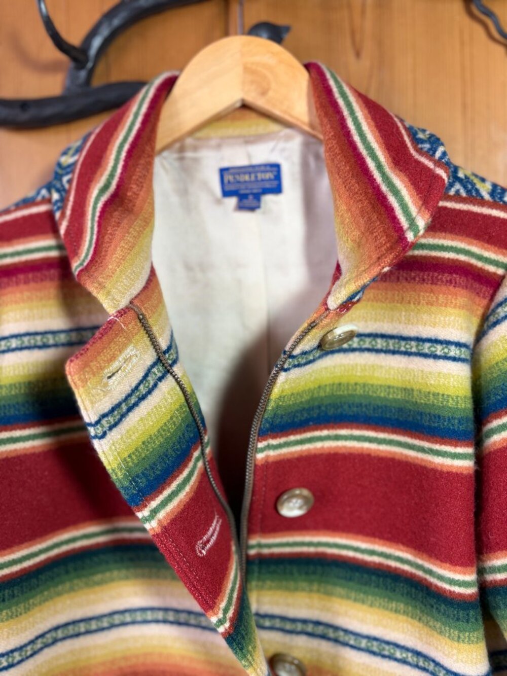 Pendleton Women's Vintage Multi-color Striped Wool Coat - S - Never worn - Picture 3 of 4